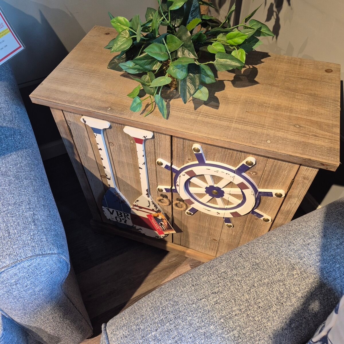 Nautical Themed Accent Cabinet - Image 3