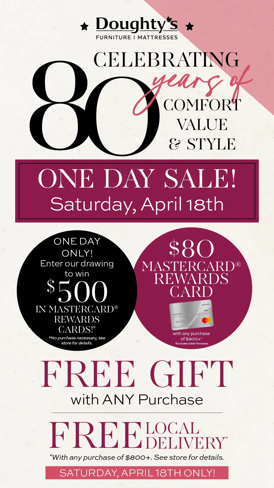 Doughtys 80 Anni 1DAYSALE Online Rotators 21jmmgpp03