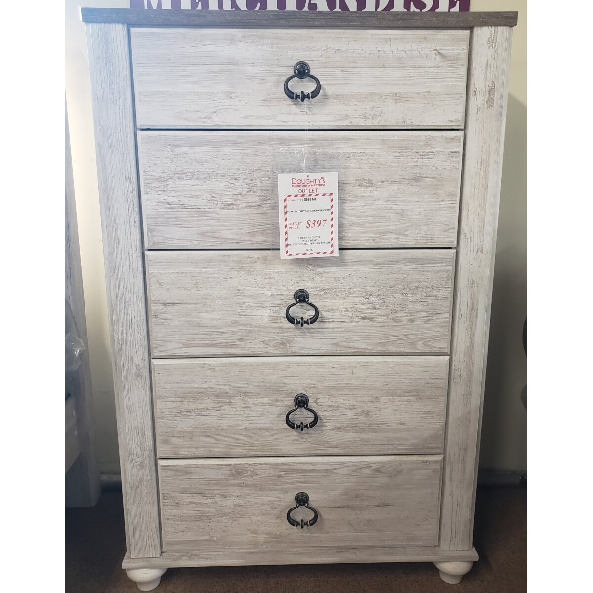 Costal/ Cottage 5 Drawer Chest - Image 1