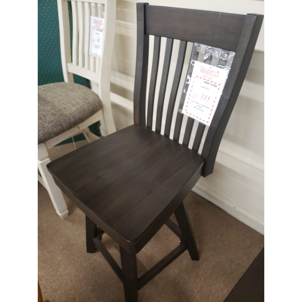 Slat Back Counter Stool - Image 1