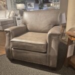 2 Piece Set: Nailhead Trimmed 100% All Top Grain Leather Sofa & Chair - Image 4