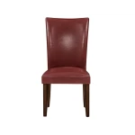 Hartford Vegan Leather Side Chair, Red - Image 7