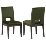 Evan 6-piece 78-96-inch Table Set With Green Velvet Chairs - Image 13