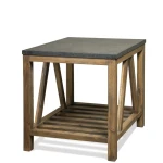 Weatherford Rect End Tbl-Blustone Top