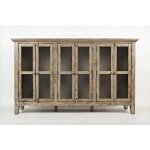 Rustic Shores 6 Door Accent Cabinet