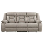 Tyson Sofa, Manual Reclining, Drop-down Console And Power Strip, Glider - Image 7