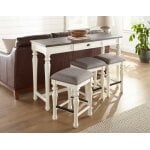 Joanna4-piece Sofa Bar Set, Sofa Bar & 3 Counter Stools
