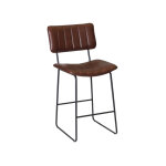 Tribeca 24″ Commercial Grade Counter Stool, Cordovan Vegan Leather
