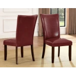 Hartford Vegan Leather Side Chair, Red - Image 2