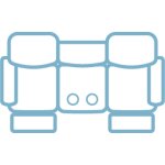 Wild Card Double Reclining Sofa w/ Dropdown Table - Image 4