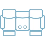 Next Level Wild Card Double Reclining Sofa w/ Dropdown Table - Image 3