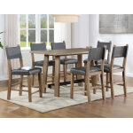Aubrey 5-piece 59.5″ Counter Dining Set, Driftwood Finish - Image 20