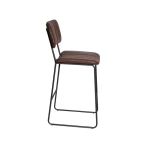 Tribeca 24″ Commercial Grade Counter Stool, Cordovan Vegan Leather - Image 5