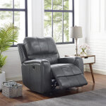 Linton Gray Leather Motion Collection - Image 3