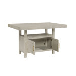 Garland 60-80″ Counter Table With 20″ Leaf, Greige Finish - Image 11