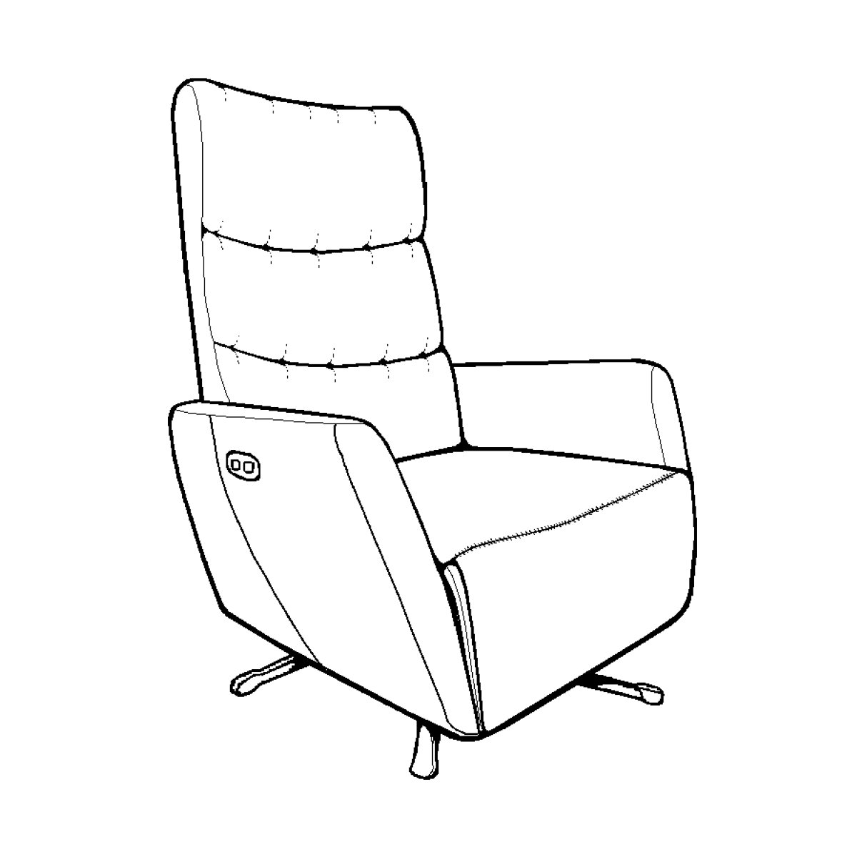 04946a5c36c776e0b17a2b0b2d0b1ed0 M3090P-59 Swivel Chair - Image 1
