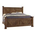 Cool Rustic Queen X Bed With X Footboard