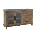 Grayson 6-piece Marble Top Counter Storage Dining Set - Image 4