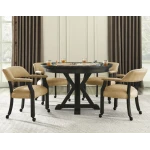 Rylie Captains Chair, Black Finish With Sand Vegan Leather - Image 12