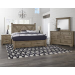 Cool Rustic Cal King X Bed With Footboard Storage - Image 6