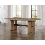 Aubrey Waxed Driftwood 7-piece 78-96″ Dining Set - Image 4