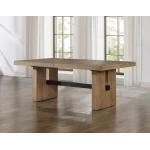 Aubrey Waxed Driftwood 7-piece 78-96″ Dining Set - Image 3