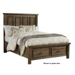 Maple Road Queen Mansion Storage Bed