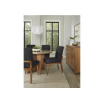 Crafted Cherry Dining by Ben & Erin Napier UPH SIDE CHAIR BLACK FABRIC - Image 6