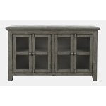 Rustic Shore 4 Door Low Accent Cabinet