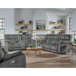 Wild Card Power Headrest Double Reclining Sofa w/ Next Level - Image 3