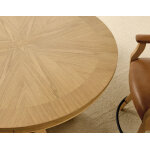 Rylie 48-inch Round Counter Table Top With 4 Drawers, Caramel Finish - Image 7