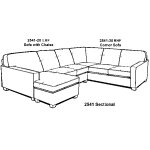 2541-20 LHF Sofa w/chaise