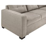 Noah Flippable, Convertible Storage Sleeper Chofa, Tan - Image 28