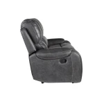 Keily Sofa, Manual Reclining, Drop-down Console, Grey - Image 6
