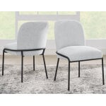 Conrad Upholstered Side Chair With Black Leg