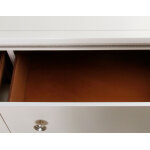 Cassie Illuminating Glam Dresser And Mirror, Shimmering Pearl Finish