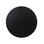 Aubrey 54″ Round Dining Table, Black With Driftwood Stretchers - Image 8