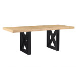 Magnolia 80-96-inch Counter Table W/18-inch Leaf, Black Base - Image 3