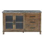 Grayson 6-piece Marble Top Counter Storage Dining Set - Image 5