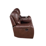 Keily Sofa, Manual Reclining, Drop-down Console, Brown - Image 11