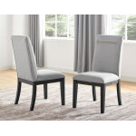Yves 5 Piece Dining Set (table & 4 Grey Performance Side Chairs) - Image 4