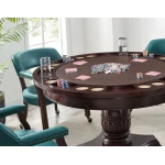 Tournament Game Table And Chairs, 6 Piece, Teal(table & 4 Captains Chairs) - Image 3