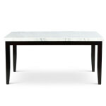 Westby White Marble Top Dining Table - Image 3