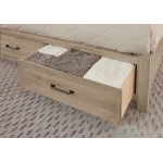 Cool Rustic Queen X Bed With Footboard Storage - 176-557-050B-502-555 - Image 2