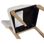 Colvin 5-piece 52″ Round White Marble Dining Set, Toffee Finish - Image 15