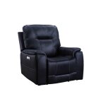 Lexington Triple-power Media Recliner, Ocean Blue - Image 10
