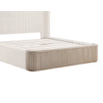 Henry Queen Footboard With 13 Slat Support System, Tan Finish - Image 5