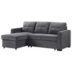 Noah Flippable, Convertible Storage Sleeper Chofa, Gray - Image 12