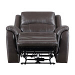 Alexandria Leather Power Recliner, Chocolate - Image 5