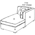 7758 RHF Chaise
